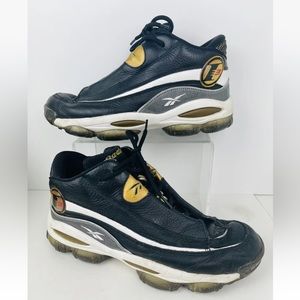 Vintage Reebok The Answer DMX 10th Anniversary Allen Iverson Blk/Gold Men Sz 12